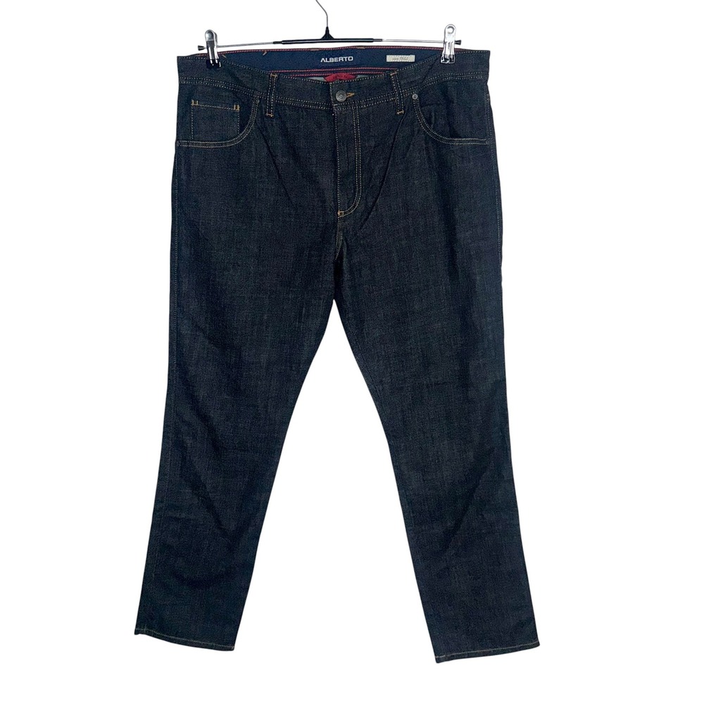 Alberto Stone Modern Fit Authentic Denim Jeans Dark Wash Mens 38x30 Indigo - Picture 2 of 8